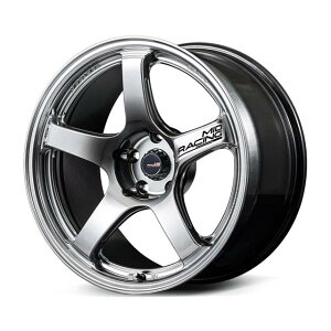 MID���[�V���O R50 EVO �z�C�[��1�{ 18x8.5J 5H 114.3 +38 HYPER�@SILVER/18�C���` MID RACING R50 EVO