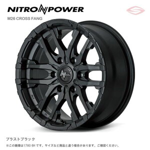ナイトロパワー M26 クロスファング アルミホイール1本 16x6.5J 6H 139.7 +38 ブラストブラック/16インチ NITRO POWER M26 CROSSFANG