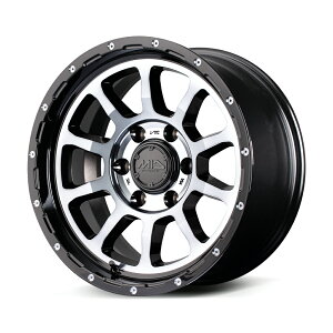 MIDオフロード M10 アルミホイール1本 17x8.5J 6H 139.7 +10 ブラック/DC+マシニング/ブラッククリア/17インチ NITRO POWER ナイトロパワー RAYS レイズ