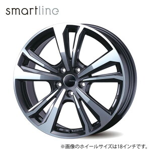 smartline 365 ホイール1本 18x8.0J +43 112 5H (ガンメタリック/ポリッシュ)/ 18インチ スマートライン サンロクゴ