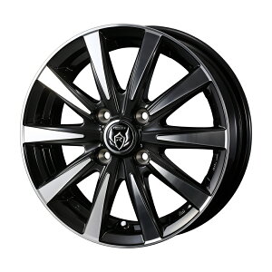 �l��� ���C�c���[DI 14x4.5 4H 100 +45 �u���b�N���^���b�N�|���b�V�� / 14�C���` �z�C�[��1�{ RIZLEY DI Weds �E�F�b�Y