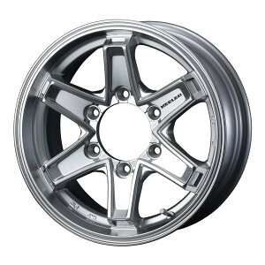 個人宅可 キーラー タクティクス アルミホイール1本 16x7.0J 6H 139.7 5 ハイパーシルバー/KEELER TACTICS ウェッズ WEDS