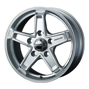 個人宅可 キーラー タクティクス アルミホイール1本 18x8.0J 5H 127 50 ハイパーシルバー/KEELER TACTICS ウェッズ WEDS