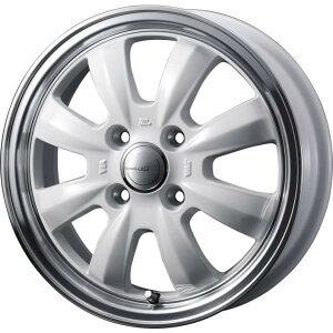 �l��� �O���t�g8S 14x4.5 4H 100 +45 �z���C�g�����|���b�V�� / 14�C���` �z�C�[��1�{ GYRAFT 8S Weds �E�F�b�Y