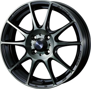個人宅直送可 ウェッズスポーツ SA25R アルミホイール 1本 18X7.5J 5H 114.3 +45 ウォーズブラッククリア (WBC) / 18インチ WEDSSPORT SA25R
