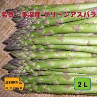 【予約販売】特選アスパラガス　北海道　名寄・美深産　グリーンアスパラ（露地アスパラ）　2L　1．5kg（…