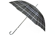【楽天市場】バーバリー 傘 雨傘 長傘 ジャンプ レディース ブランド BURBERRY チェック 黒 ブラック × グレー 60cm 女性