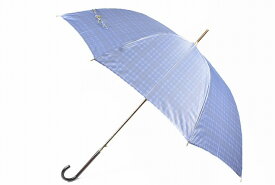 ダックス 雨傘 長傘 傘 レディース ジャンプ ブランド DAKS 内側 チェック ブルー 60cm 女性 婦人 おしゃれ 【あす楽】