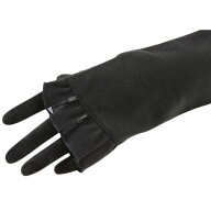 ランバン コレクション UV ロング 手袋 レディース ブランド LANVIN COLLECTION メッシュ フリル 黒 ブラ…