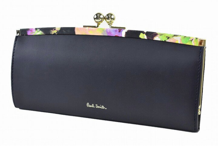 楽天市場 ポールスミス 長財布 財布 がま口 レディース ブランド Paul Smith ヘイジーパンジー トリム2 専用箱付 紺 ネイビー 女性 婦人 本革 Pwd645 X1x 母の日 あす楽 Selectshop Season
