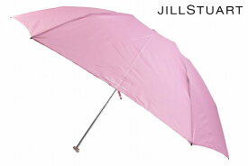 ジル スチュアート 折りたたみ 傘 雨傘 軽量 レディース ブランド JILLSTUART 無地 ロゴ ピンク 55cm | 女性 婦人 【あす楽】