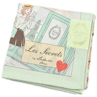 ラデュレ ハンカチ レディース 綿 高級 ブランド ハイブランド LADUREE UREE ライト グリーン トランプ …