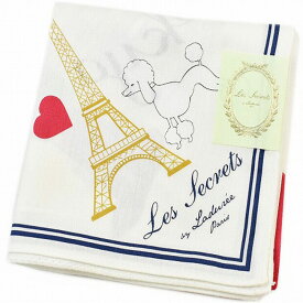 ラデュレ ハンカチ レディース 綿 高級 ブランド ハイブランド LADUREE UREE 白 ホワイト エッフェル塔 マカロン ハート ロゴ 女性 婦人 母の日 20代 30代 40代 50代 60代 70代 プレゼント ギフト おしゃれ かわいい 大人 ホワイトデー ポイント消化