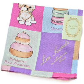 ラデュレ ハンカチ レディース 綿 高級 ブランド ハイブランド LADUREE UREE パープル ピンク マルチカラー アニマル スイーツ ロゴ 女性 婦人 母の日 20代 30代 40代 50代 60代 70代 プレゼント ギフト おしゃれ かわいい 大人 ホワイトデー ポイント消化 x1x