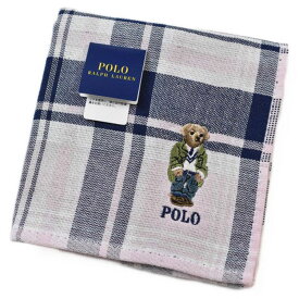 ポロ ラルフローレン タオルハンカチ タオル ハンカチ 1枚 メンズ ポロベア ベア くま 綿 ブランド ハイブランド POLO Ralph Lauren ピンク ネイビー チェック 紳士 父の日 実用的 20代 30代 40代 50代 60代 70代 プレゼント ギフト おしゃれ ハンドタオル ポイント消化