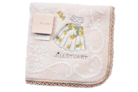 ジル スチュアート タオルハンカチ ハンカチ 1枚 レディース ブランド JILLSTUART ピンク ベージュ ドレス フラワー 刺繍 レース 女性 婦人 ハンドタオル 【あす楽】