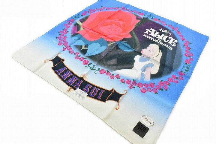 楽天市場 アナスイ ハンカチ 1枚 レディース ブランド Anna Sui Disney ディズニー コラボ 不思議の国の アリス ブルー ローズ ロゴ 女性 婦人母の日 あす楽 Selectshop Season