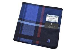 ランバン コレクション ハンカチ 1枚 メンズ ブランド LANVIN COLLECTION ネイビー × レッド × ブルー チェック 男性 紳士 【あす楽】