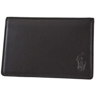 ラルフローレン 名刺入れ カードケース メンズ ポロ POLO Ralph Lauren 本革 牛革 レザー フラップ 濃茶 …