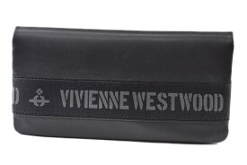ヴィヴィアン ウエストウッド 長財布 財布 メンズ ブランド Vivienne Westwood フラップ 専用箱付 ロゴベルト 黒 ブラック 男性 紳士 本革 VWK453 訳あり 【あす楽】