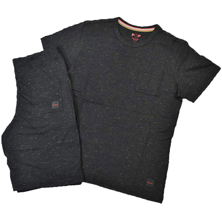 楽天市場 ポールスミス ポップ ルームウェア 薄手 メンズ ブランド Paul Smith Pop 上下 セット セットアップ マルチステッチ 春夏 パジャマ ホームウェア 半袖 Tシャツ ショートパンツ M L チャコール杢 男性 紳士 X1x 父の日 あす楽 Selectshop Season