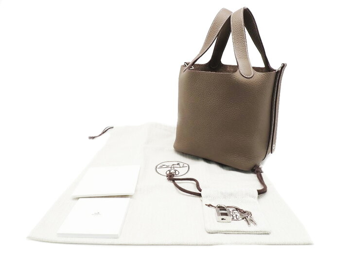 楽天市場】エルメス トリヨンクレマンス エトゥープ×SV金具 W刻印 