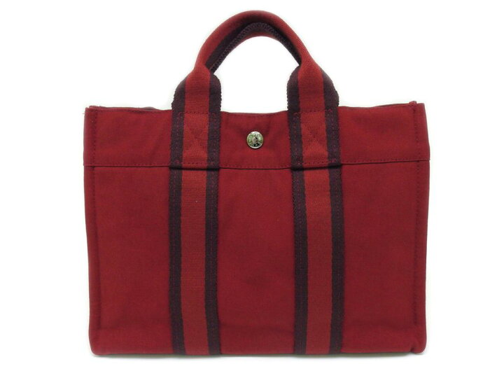 人気カラー◎ HERMES フールトゥPM ボルドー トートバッグ 即売必至 