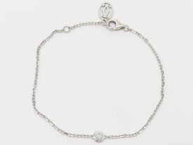 カルティエ B6037200 K18WG ダイヤモンド(公式0.1ct) ダムール スモールモデル ブレスレット 【池袋店】【中古】