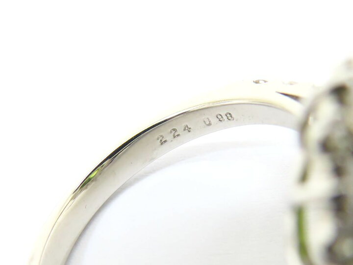 楽天市場】Pt950 スフェーン2.24ct ダイヤモンド0.98ct リング #11 