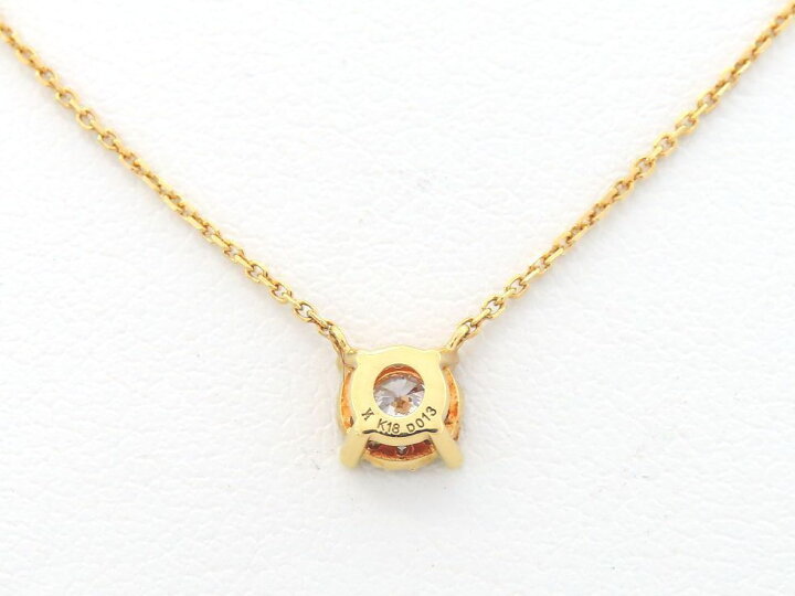 楽天市場】ヴァンドーム青山 K18YG ダイヤモンド0.13ct ネックレス 