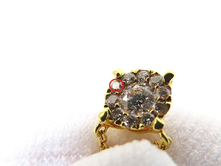 楽天市場】ヴァンドーム青山 K18YG ダイヤモンド0.13ct ネックレス 