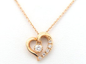 4℃ 111231123108 K18PG ダイヤモンド(公式0.08ct) ネックレス 【池袋店】【中古】
