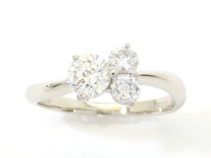 楽天市場】Pt900 ダイヤモンド0.601ct(H/SI1/VG)/0.399ct リング #15  