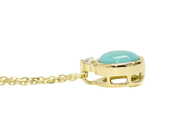 楽天市場】ミキモト K18YG 1Pダイヤ0.03ct トルコ石 デザイン  