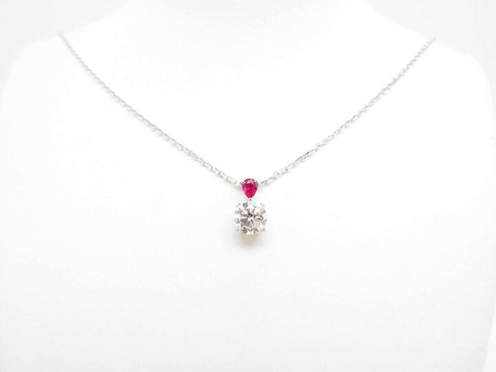 楽天市場】Pt850 Pt900 ダイヤモンド 1.086ct M SI-2 GOOD ルビー 0.20  