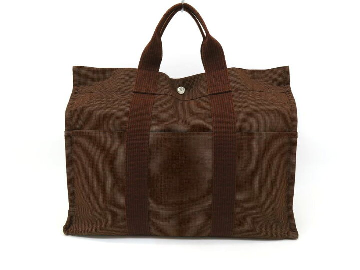 □未使用□ エルメス エールライン MM トート バッグ キャンバス  