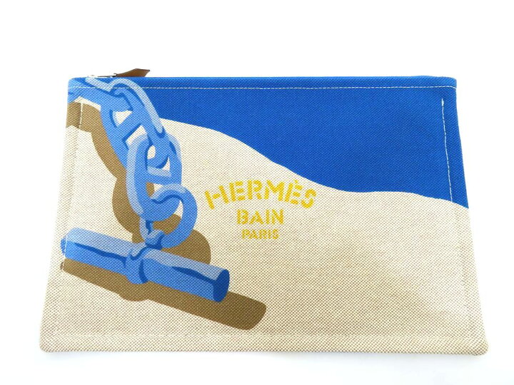 楽天市場】エルメス H103455M トワルアッシュ×SV金具 シェル×ニュイ  