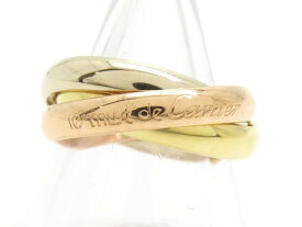 【新着】カルティエ K18スリーカラー トリニティ #54 リング 【池袋店】【中古】