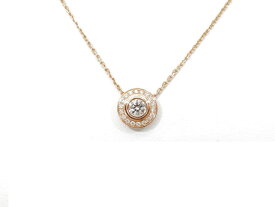 カルティエ N7412200 K18PG ダイヤモンド 0.18ct(E/VVS-1/3EXELLENT) ダム―ル ネックレス【池袋店】【中古】