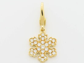 ブルガリ K18YG ダイヤモンド(ct刻無) スノーフレーク ペンダント【池袋店】【中古】