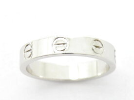 カルティエ B4049649 K18WG ミニラブ リング #49【池袋店】【中古】