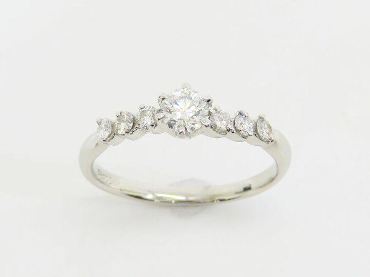 楽天市場】Pt900 ダイヤモンド 0.265ct （F/SI-1/VG） メレダイヤ0.21 