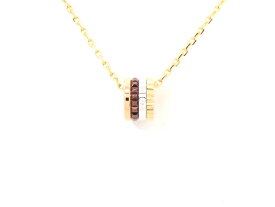 ブシュロン JPN00647 K18スリーカラー BPVD ダイヤモンド(ct刻無) キャトルクラシック ペンダント エクストラスモール ネックレス【池袋店】【中古】