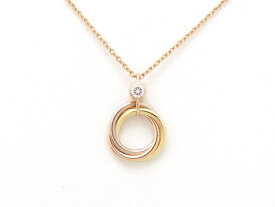 【新着】カルティエ B7223500 K18スリーカラー 1PD トリニティ ネックレス【池袋店】【中古】