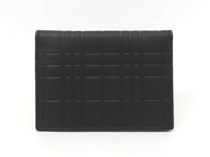 バーバリー カードケース 1169738 ブラック 中古 バーバリー 三つ折り  