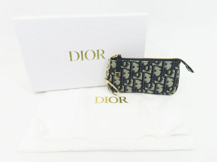 Dior キーケース ベージュ/ブラック