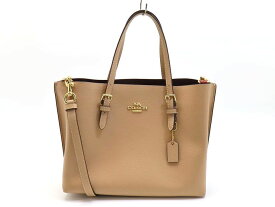 コーチ C4084 レザー ベージュ モリー トート25 2WAYバッグ 【池袋店】【中古】