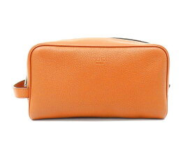 フェンディ 7AS378 レザー ブラウン系 セカンドバッグ【池袋店】【中古】