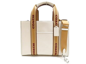 コーチ CM067 レザー チョーク/マルチ スミス トート 2WAYバッグ【池袋店】【中古】