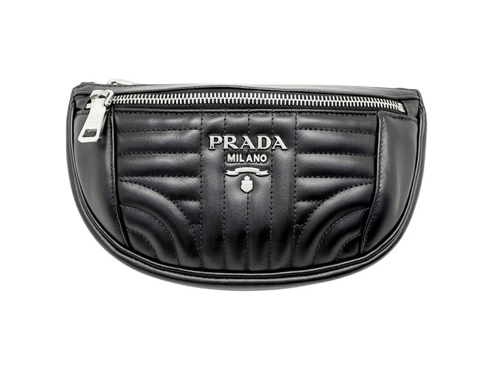 楽天市場】プラダ 1BL008 ソフトカーフ NERO(ブラック) ウエストバッグ  